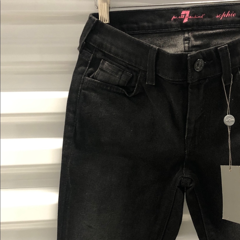 NWT 7 For All Mankind Women Dark Skinny Jeans - Picture 5 of 6